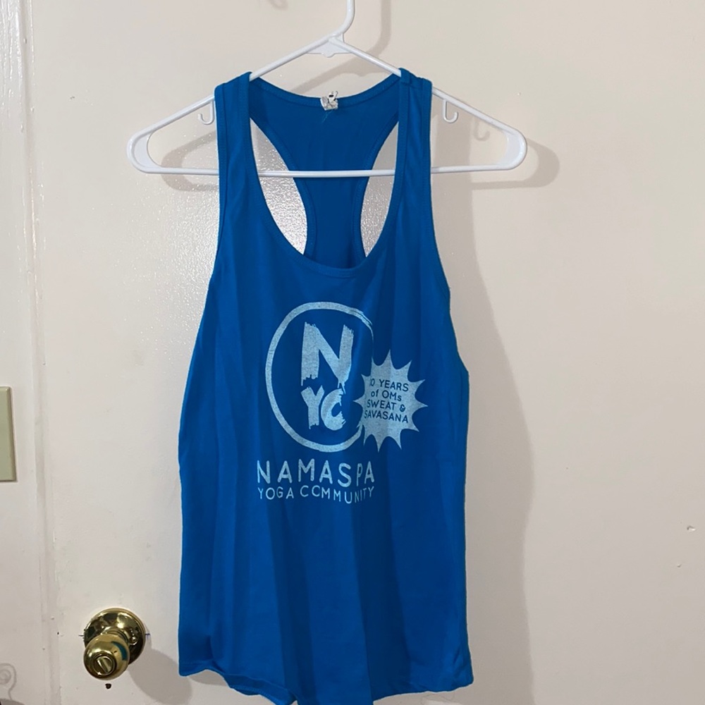 Royal Blue Racer Back Tank Top